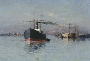 敦刻尔克大码头，1890年 作者 埃米尔·梅拉德