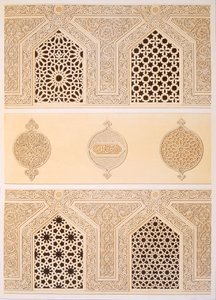 Tekih Cheik Hacen Sadaka，即苏丹哈桑的葬礼或墓葬清真寺，开罗，19世纪（chromolitho） 作者 埃米尔·普里斯·达文