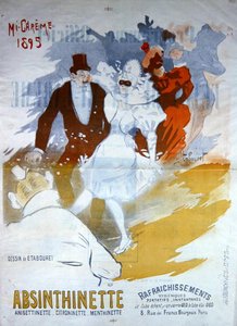 Absinthinette "的广告 作者 埃米尔·塔博雷特（Emile Tabouret）