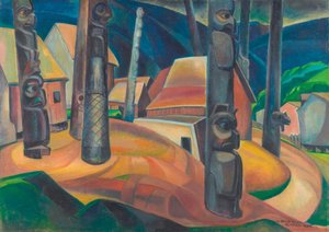 艾斯莉·卡尔（Emily Carr），基斯皮克斯村（Kispiox Village）