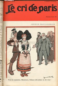 Le Cri de Paris》的封面，彩色讽刺文章