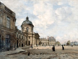 法国研究所，巴黎，1887年。 作者 伊曼纽尔·兰瑟（Emmanuel Lansyer）