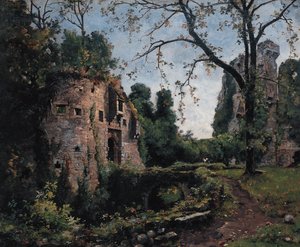 奥尔姆堡垒 (Bastion des Ormes)，克利松城堡的内部 作者 伊曼纽尔·兰瑟（Emmanuel Lansyer）