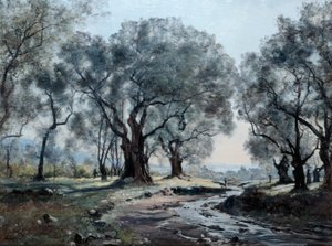 瓦洛内特的山间小溪，1892年 作者 伊曼纽尔·兰瑟（Emmanuel Lansyer）