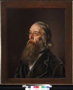 瓦西里-阿列克谢耶维奇-叶拉金（埃拉金）（1818-1879 年）的肖像》par Dmitriev-Mamonov, Emmanuil Alexandrovich (1824-1880)。布面油画 作者 埃马纽埃尔·亚历山德罗维奇·德米特里耶夫·马莫诺夫