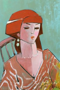 Carole R, 2007 (oil on canvas board) 作者 恩德·罗德（Endre Roder）