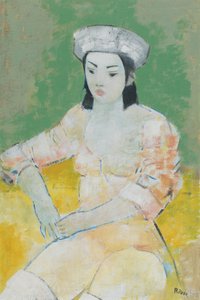 Dancer (oil on board)