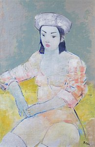 舞蹈家，2004年（布面油画 作者 恩德·罗德（Endre Roder）