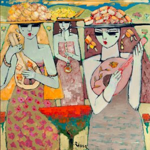 Musicians (oil on canvas)