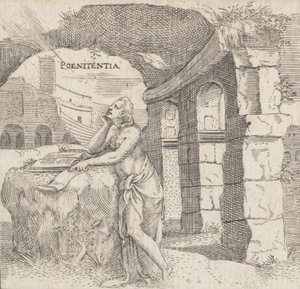 Penitence Poenitentia, 约1545-50。 作者 Enea Vico