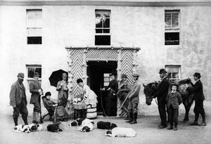 乡村别墅射击派对，1890年 作者 英国摄影师