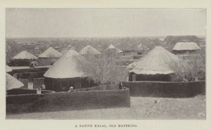 本土的Kraal，Old Mafeking 作者 英国摄影师