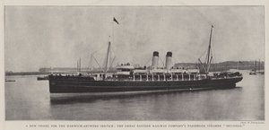 Harwich-Antwerp服务的新船，大东方铁路公司布鲁塞尔客运蒸汽船 作者 英国摄影师