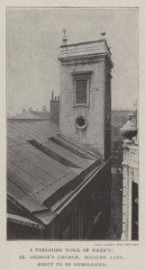 Wolt的消失工作，St Georges教堂，Botolph Lane，即将被拆除 作者 英国摄影师