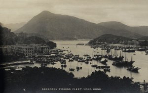 香港Aberdeen Fishing Fleet，一张与Pte H. Chick服务有关的照片专辑，1940年 作者 英国摄影师
