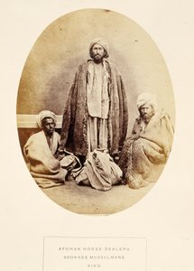 阿富汗马经销商Soon，来自印度人民的Sind，由J. Forbes Watson撰写，1868年出版（蛋白印刷品） 作者 英国摄影师