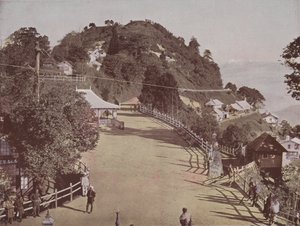 演奏台，大吉岭（彩色照片） 作者 英国摄影师