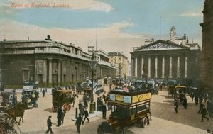 英格兰银行，伦敦。明信片于1913年寄出。 作者 英国摄影师