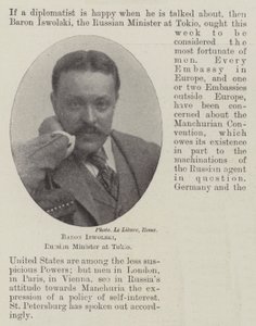 Tokio的俄罗斯部长Baron Iswolski 作者 英国摄影师