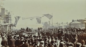 布莱克沃尔隧道：威尔士亲王，后来的国王爱德华七世和亚历山大公主参加1897年隧道的仪式开放 作者 英国摄影师