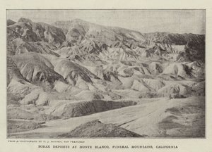 Borax矿床在Monte Blanco，葬礼山，加利福尼亚 作者 英国摄影师