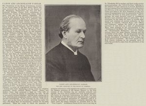 佳能和Archdeacon Farrar，下议院的新牧师 作者 英国摄影师