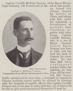 C McNeile Parsons上尉，指挥中国皇家海军支队 作者 英国摄影师