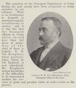 船长EB Van Koughnet，开普敦运输官 作者 英国摄影师