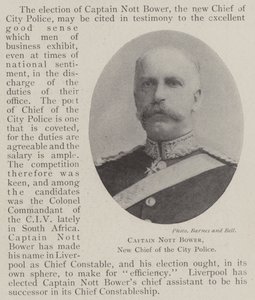 纽约市警察局局长Nott Bower上尉 作者 英国摄影师