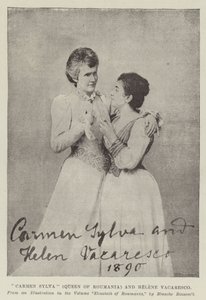 Carmen Sylva（罗马尼亚女王）和Helene Vacaresco 作者 英国摄影师