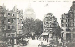 Cheapside和St Pauls墓地 作者 英国摄影师