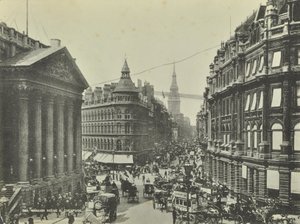 Cheapside，来自伦敦金融城大厦，1885年 作者 英国摄影师