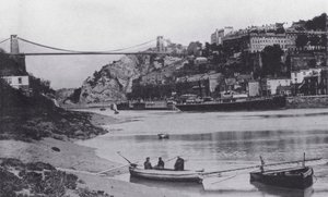 Clifton and Suspension Bridge (b/w photo) 作者 英国摄影师
