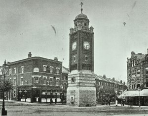 钟楼，百老汇，Crouch End，1890 作者 英国摄影师