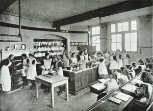 烹饪班，1896年 作者 英国摄影师