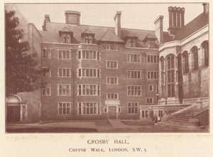 Crosby Hall，Cheyne Walk，伦敦 作者 英国摄影师