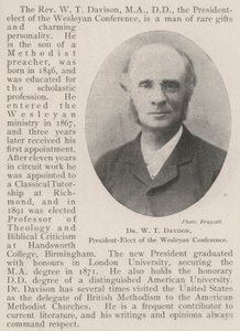 Wesleyan会议当选主席WT Davison博士 作者 英国摄影师