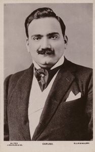 Enrico Caruso，意大利男高音（1873-1921） 作者 英国摄影师