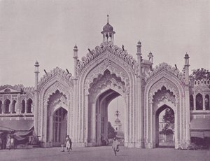 勒克瑙Gateway Husainabad Bazaar 作者 英国摄影师