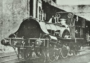 大东方铁路（伦敦和黑墙部分）单驱动坦克机车，1860年 作者 英国摄影师