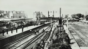 格罗夫公园站：外观和平台，1888年 作者 英国摄影师