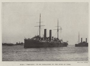 HMS Crescent，由约克公爵指挥 作者 英国摄影师