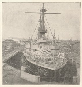 HMS Implacable，由Battenberg的Prince Louis委托 作者 英国摄影师