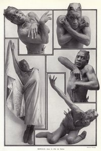 Habib Benglia, Algerian-born French dancer and actor in the role of Satan in Un Soir de Folie at the Folies Bergere, Paris 作者 英国摄影师