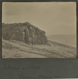 Harold Roper Robinson和William Lawrence Bragg，孚日，1915年秋 作者 英国摄影师