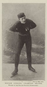Henrik Lindahl，冠军滑冰运动员，英国滑冰锦标赛冠军 作者 英国摄影师