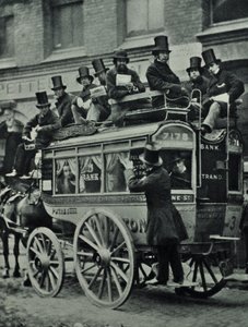 伦敦桥铁路马拉的多功能与乘客，1880年 作者 英国摄影师