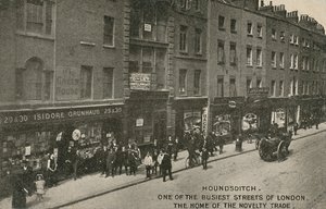 Houndsditch，伦敦最繁忙的街道之一，新奇贸易的故乡，伦敦 作者 英国摄影师