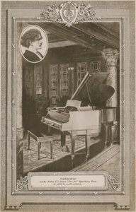 Ignacy Jan Paderweski和Aeolian Companys着名的Duo-Art Reproducing Piano 作者 英国摄影师