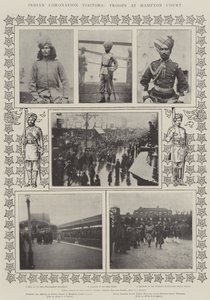 印第安加冕访客，汉普顿法院的部队 作者 English Photographer